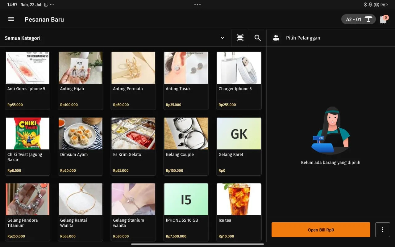 Cara cetak label pesanan baru